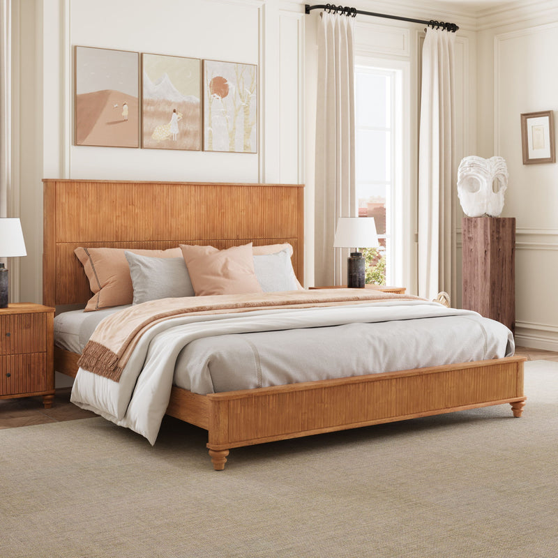 Platform Bed Frame With Tall Headboard