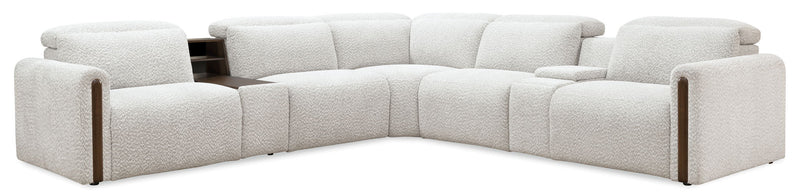MS - Anaheim Seven-Piece Power Sectional - White
