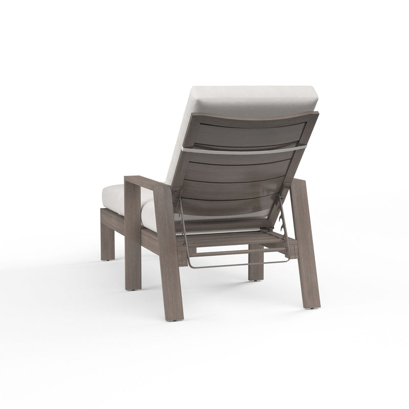 Laguna - Chaise Lounge, No Welt - Canvas Flax / Driftwood