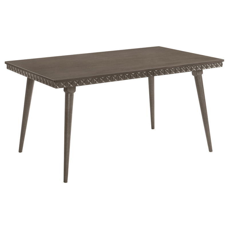 Perkins - 5 Piece Rectangular Dining Set With Chairs - Dark Brown