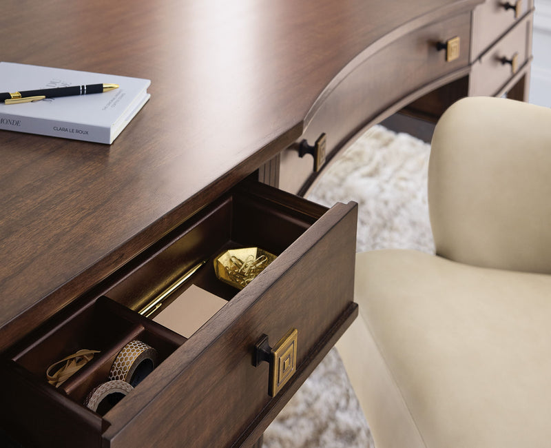 Home Office - Diplomat Writing Desk - Dark Brown