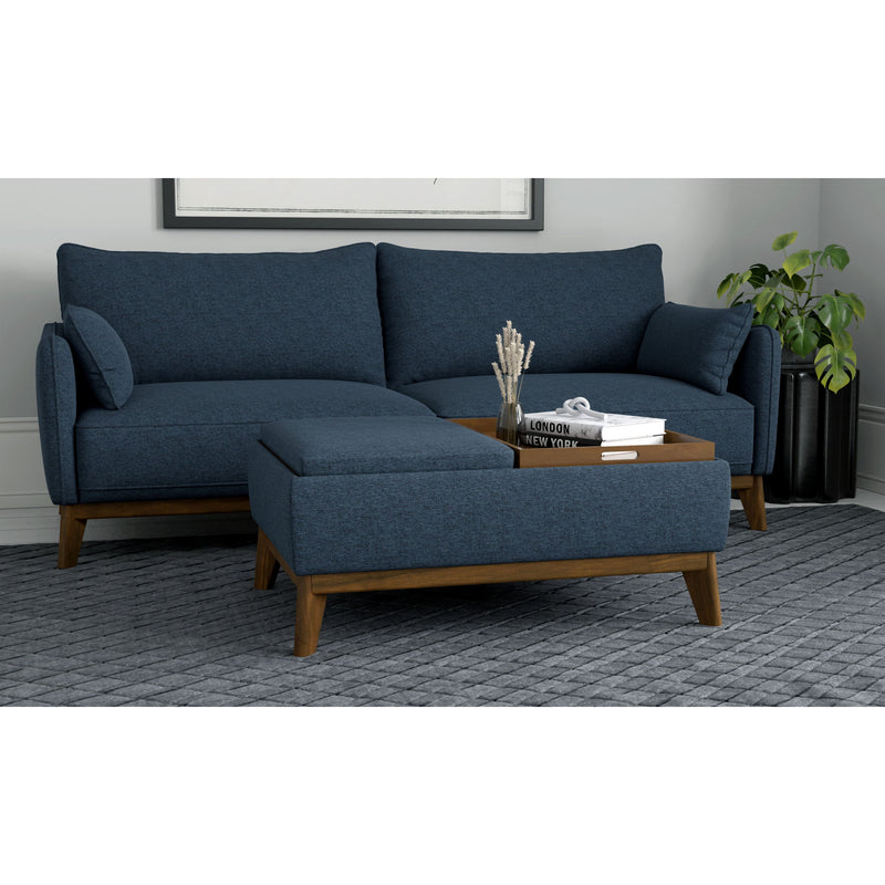 Reversible Tray Ottoman - Blue