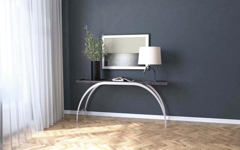 Commerce And Market - Metal And Wood Console - Black