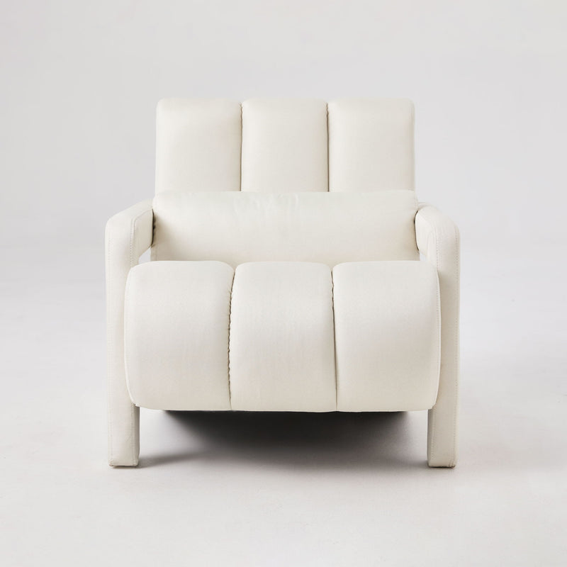 Modern Upholstered Accent Chair, Comfortable Fabric With A Pillow For Living Room
