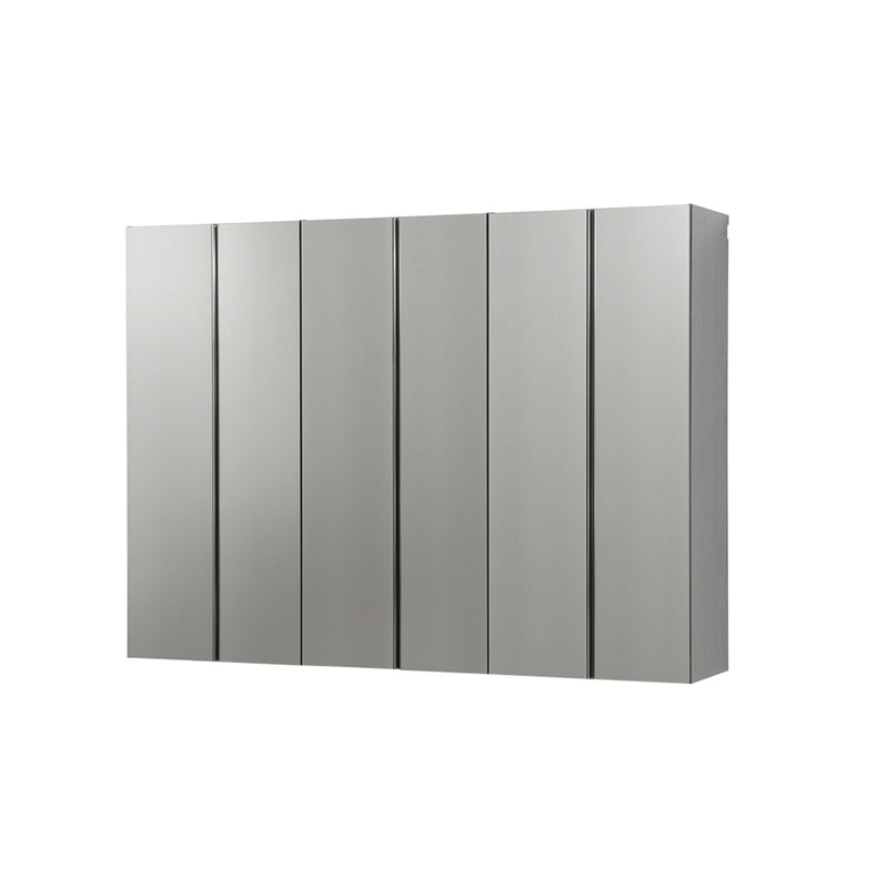 Nova Series - Garage Cabinet Set D, 3 Piece, Soft Closing, Wall Mounted - Metallic Gray