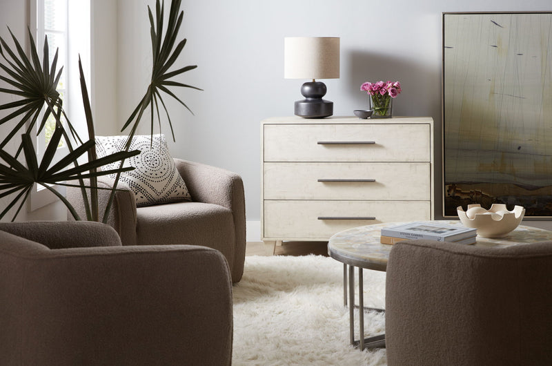 Melange - Saffron 3-Drawer Chest - Beige