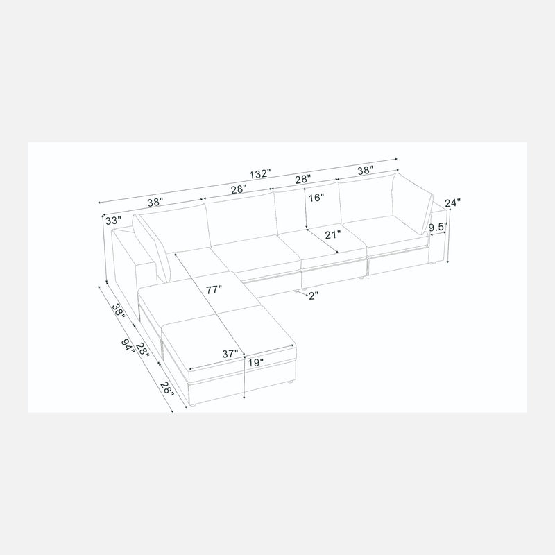 Reversible Modular Sectional