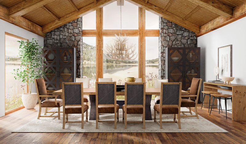 Big Sky - Host Chair (Set of 2) - Dark Brown