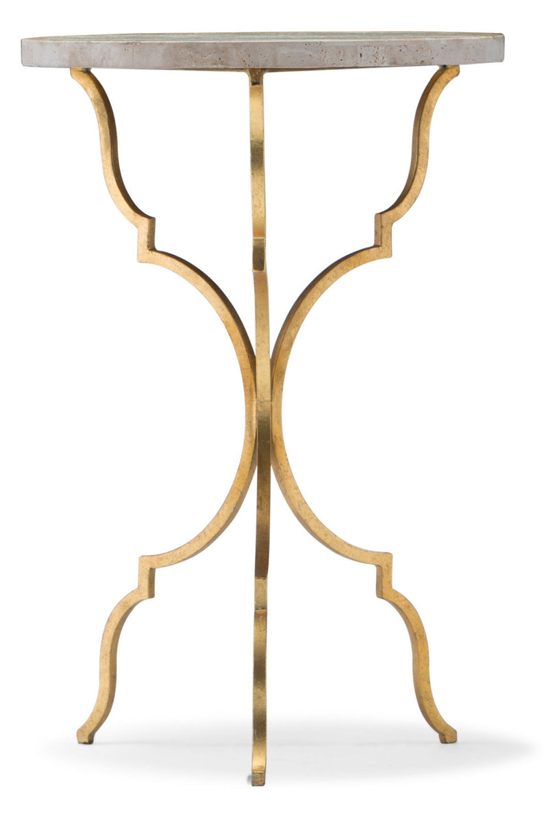 Home Accent - Round Martini Table - Gold