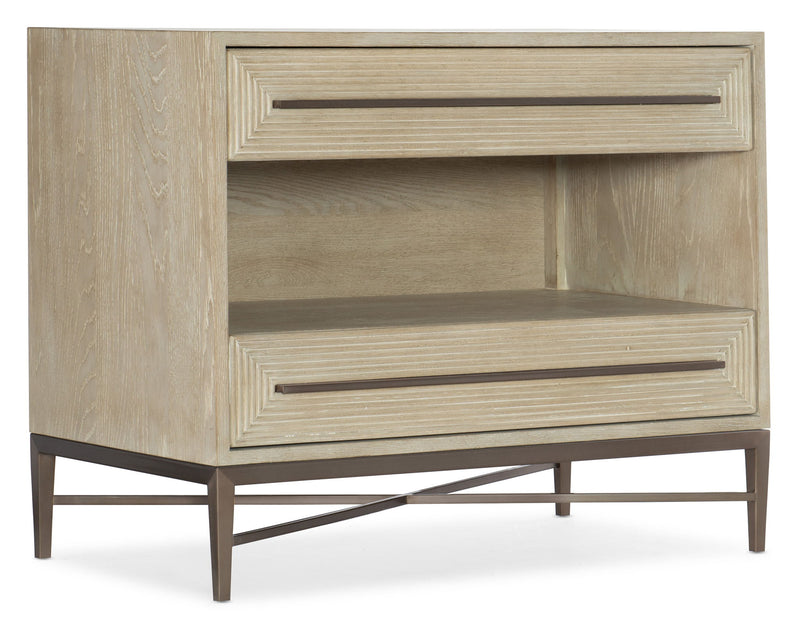 Cascade - 2-Drawer Nightstand - Light Brown