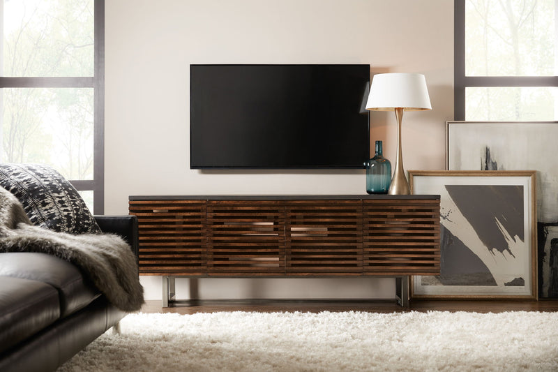 Home Accent - 78" Solstice Entertainment Console - Dark Brown