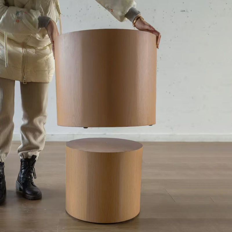 Round Nesting Coffee Table For Small Space (Set of 2)