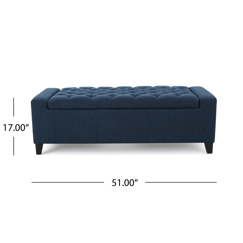 Guernsey - Ottoman Storage With Tufted Top
