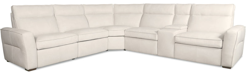 MS - Vann Six-Piece Power Sectional - White
