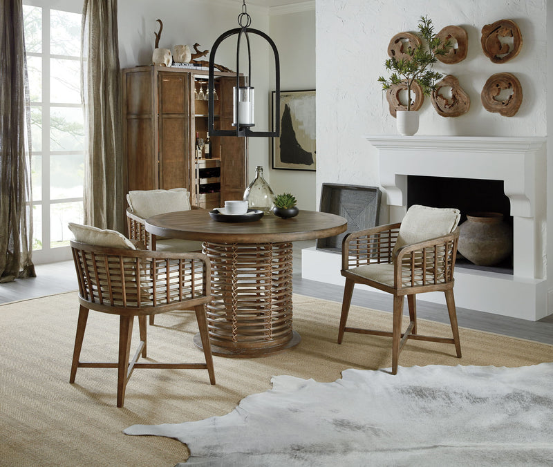 Sundance - Barrel Back Chair - Beige / Light Brown