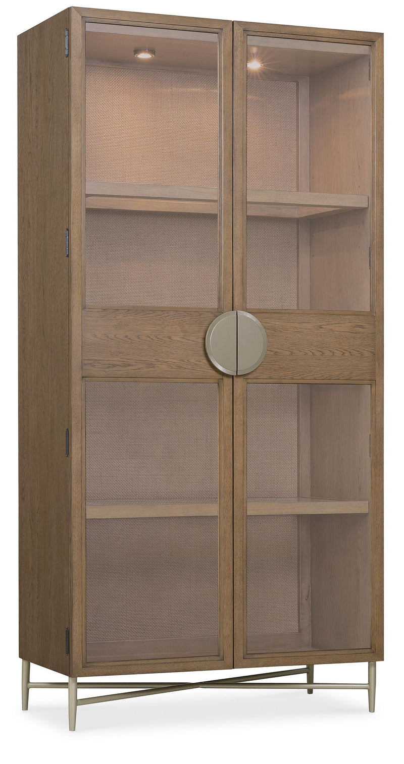 Sonnet - Display Cabinet - Dark Gray / Light Brown