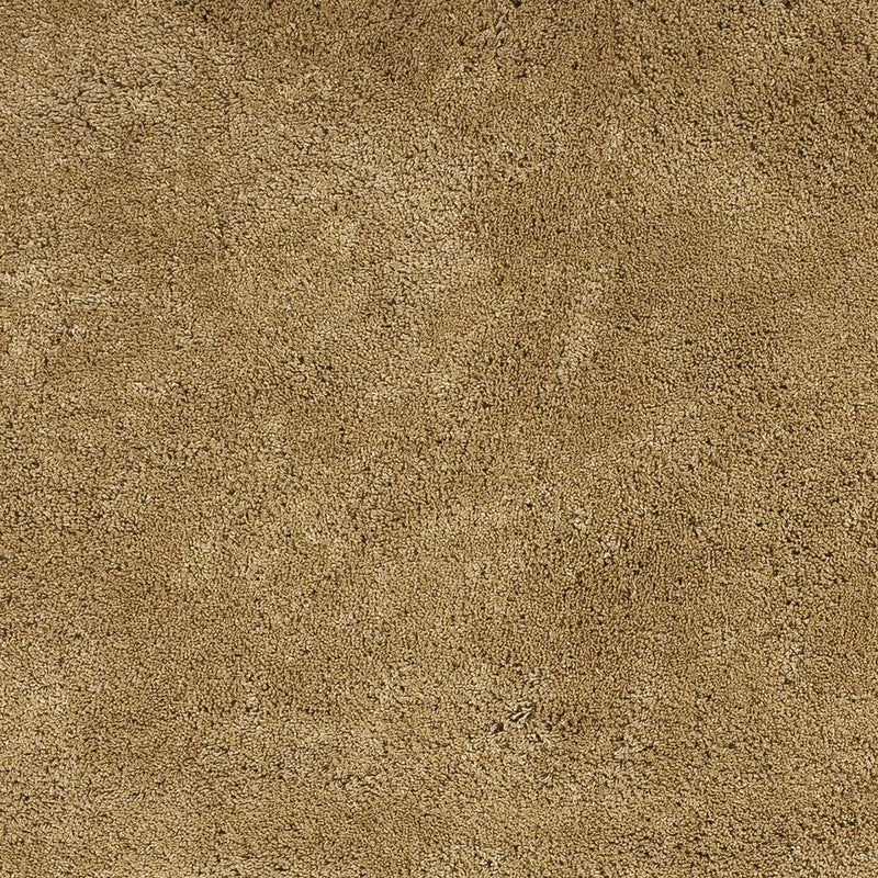 8' X 11' Gold Shag Hand Woven Area Rug