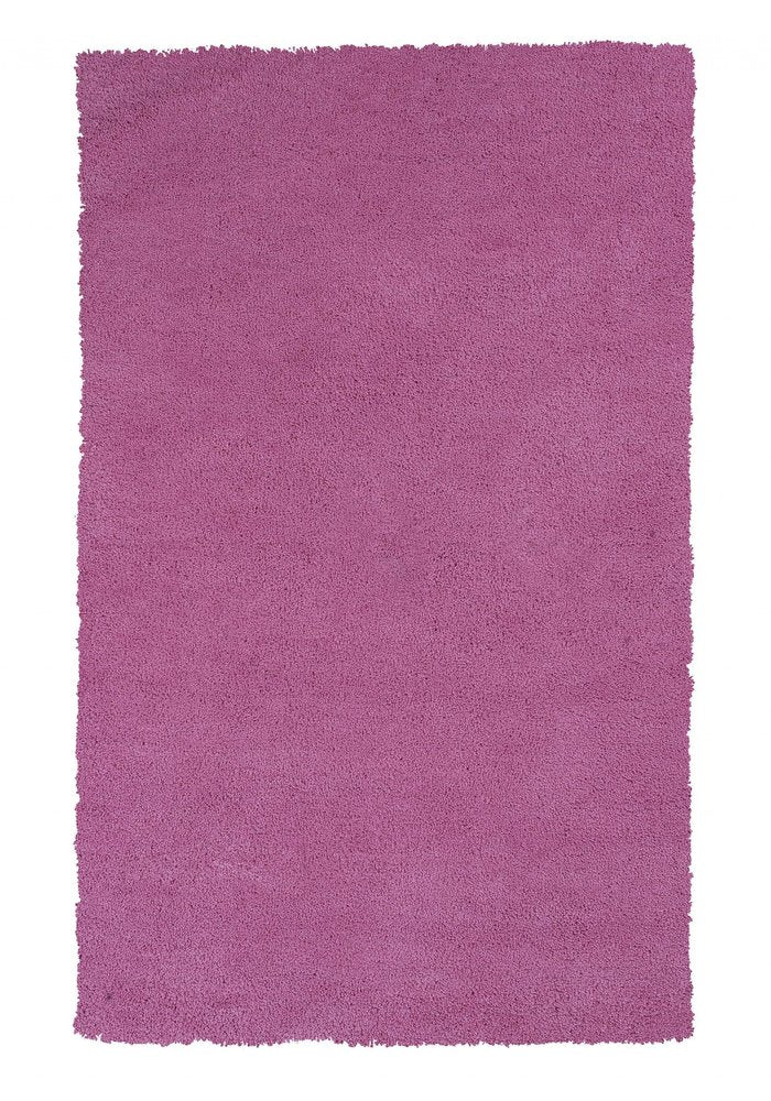8' Hot Pink Hand Woven Round Rug