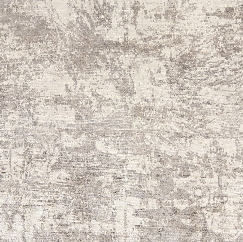5' X 7' Beige And Ivory Abstract Hand Loomed Area Rug