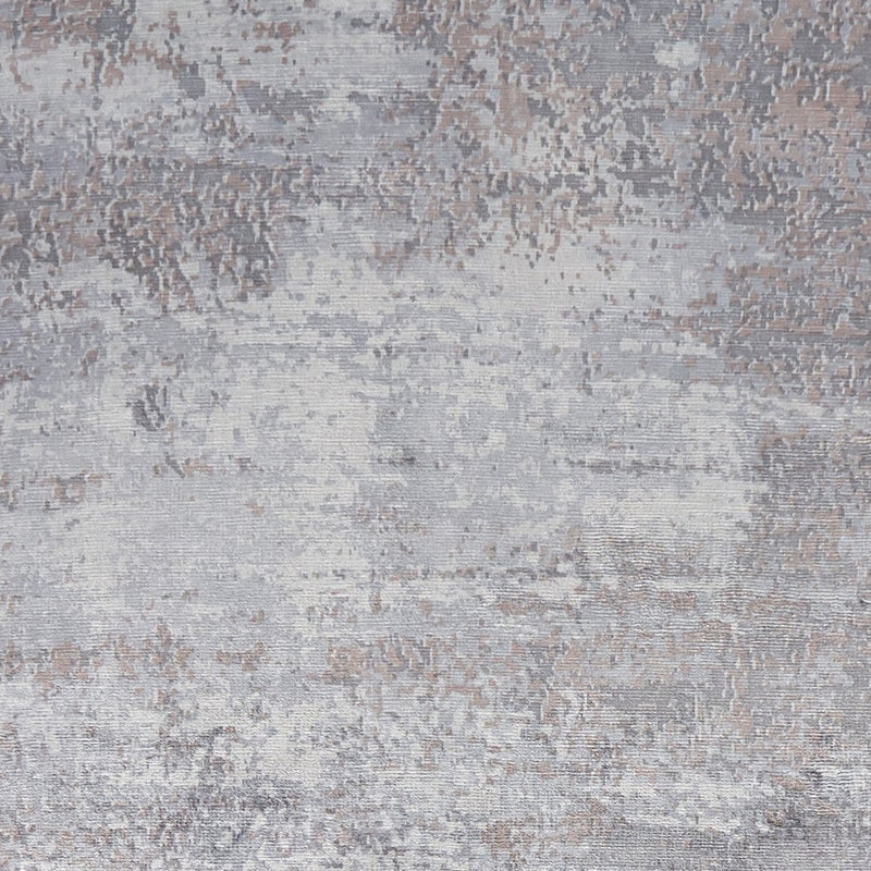 9' X 12' Slate Gray And Dark Gray Abstract Hand Loomed Area Rug