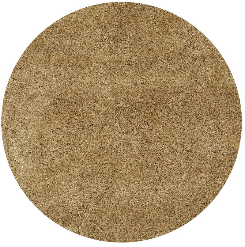 8' X 11' Gold Shag Hand Woven Area Rug