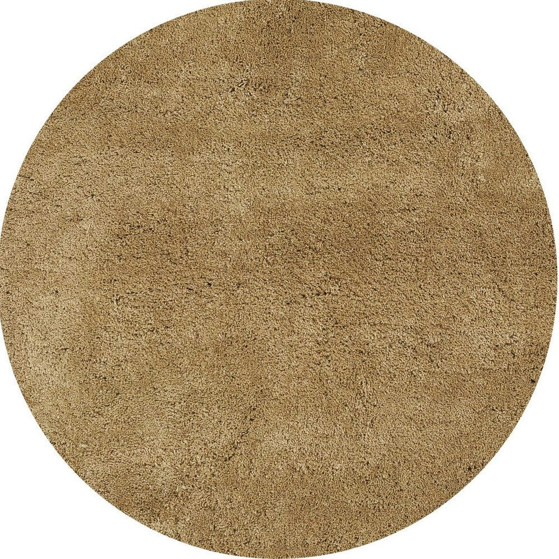 8' X 11' Gold Shag Hand Woven Area Rug