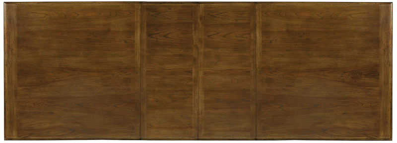 Archivist - Trestle Table With 2-18" Leaves - Dark Brown