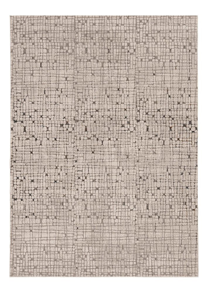 8' X 11' Gray And Black Abstract Area Rug