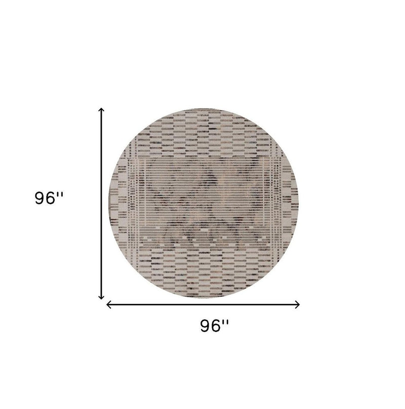 4' X 6' Beige And Brown Abstract Area Rug
