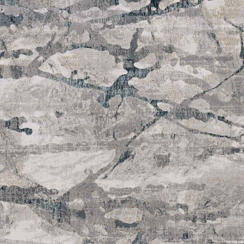 10' X 13' Gray And Beige Abstract Area Rug