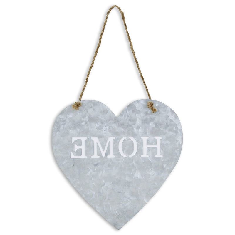 Home Gray Galvanized Cut Out Metal Wall Decor