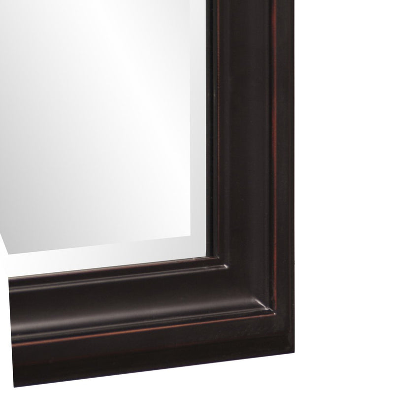 33" Bronze Wood Accent Mirror