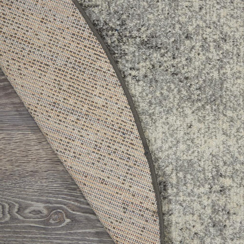 4' X 6' Gray And Ivory Abstract Area Rug