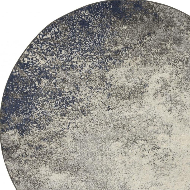4' X 6' Gray And Ivory Abstract Area Rug