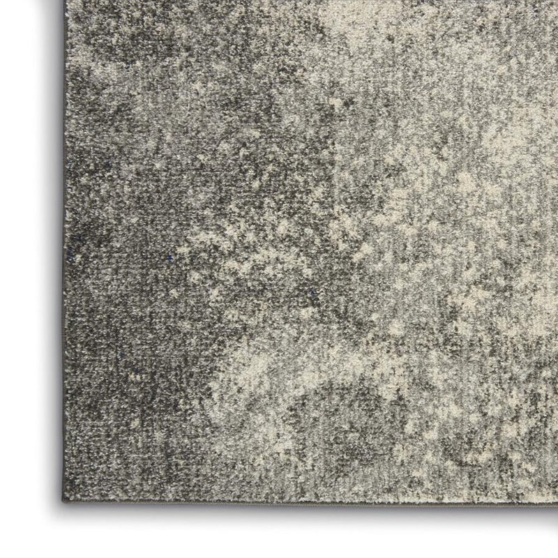 4' X 6' Gray And Ivory Abstract Area Rug