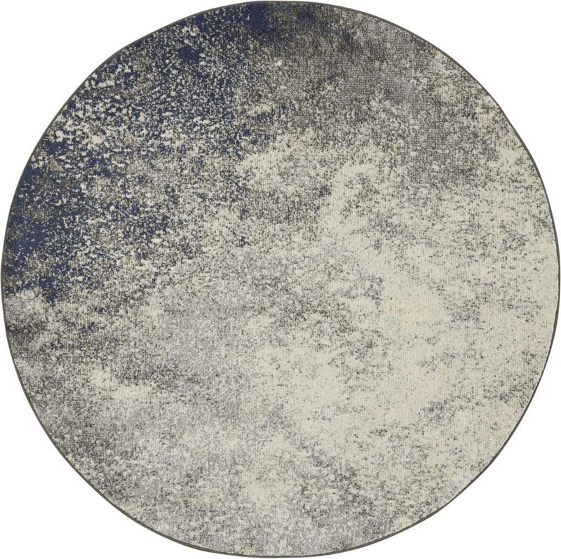 4' X 6' Gray And Ivory Abstract Area Rug