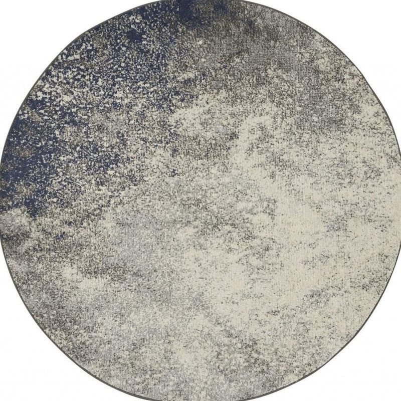 4' X 6' Gray And Ivory Abstract Area Rug