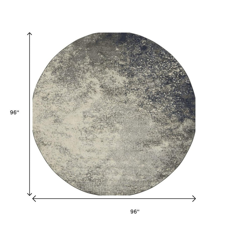 4' X 6' Gray And Ivory Abstract Area Rug