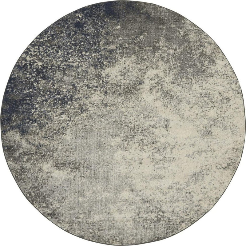 4' X 6' Gray And Ivory Abstract Area Rug