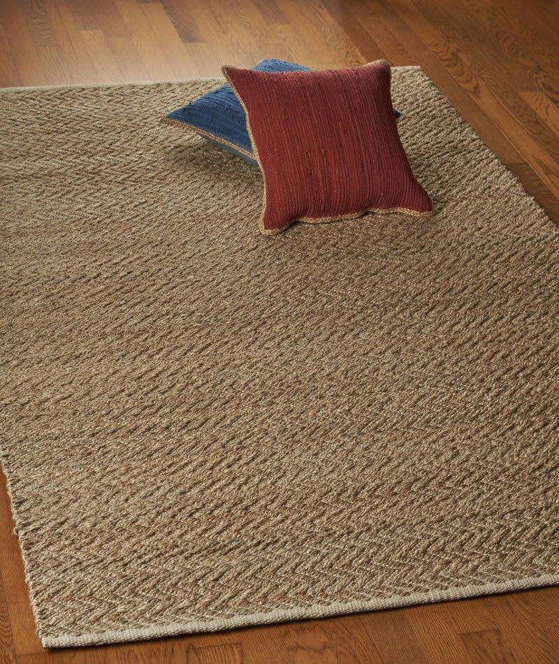 9' X 12' Natural Jute Hand Woven Area Rug
