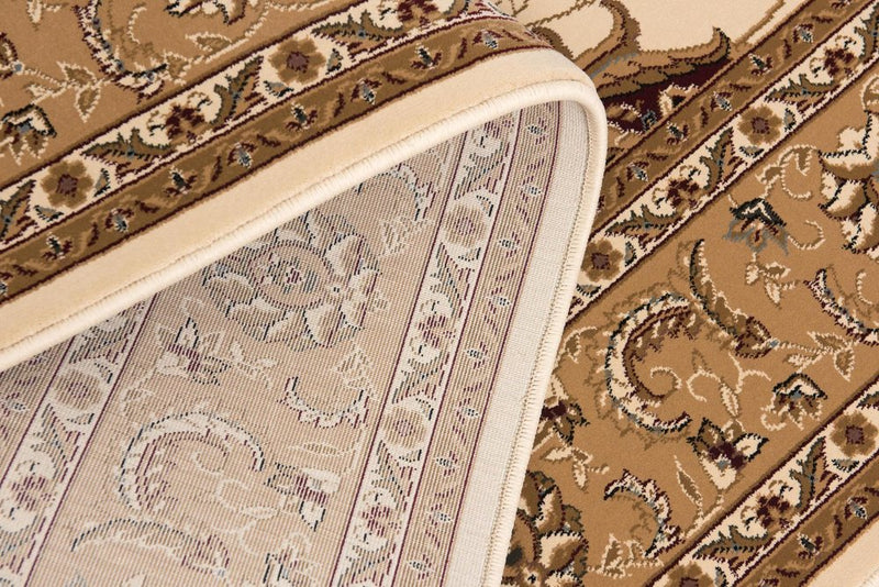 20' Beige And Ivory Oriental Runner Rug