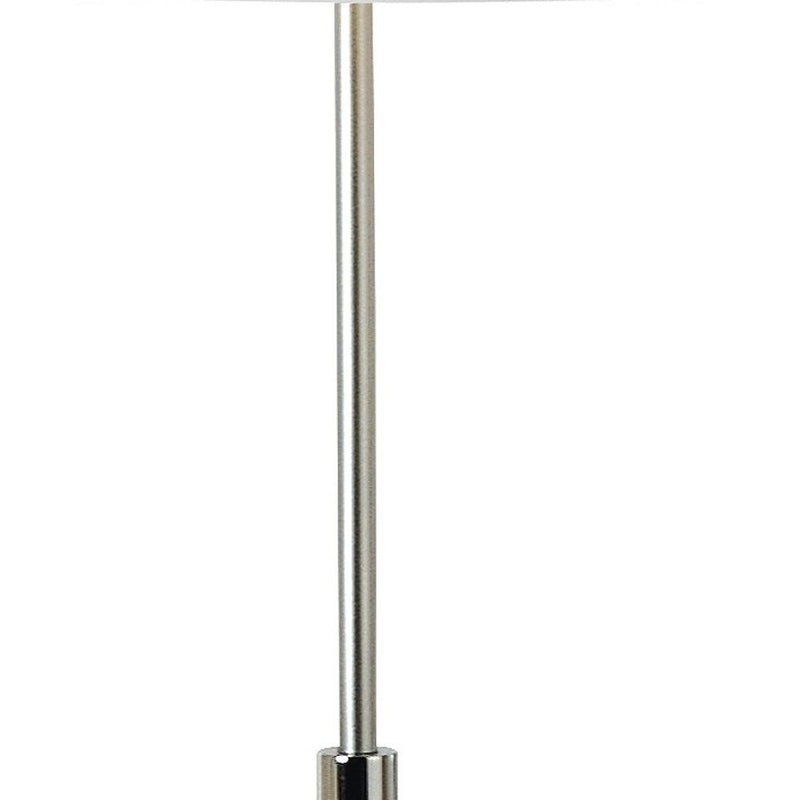 62" Floor Lamp With White Fabric Empire Shade