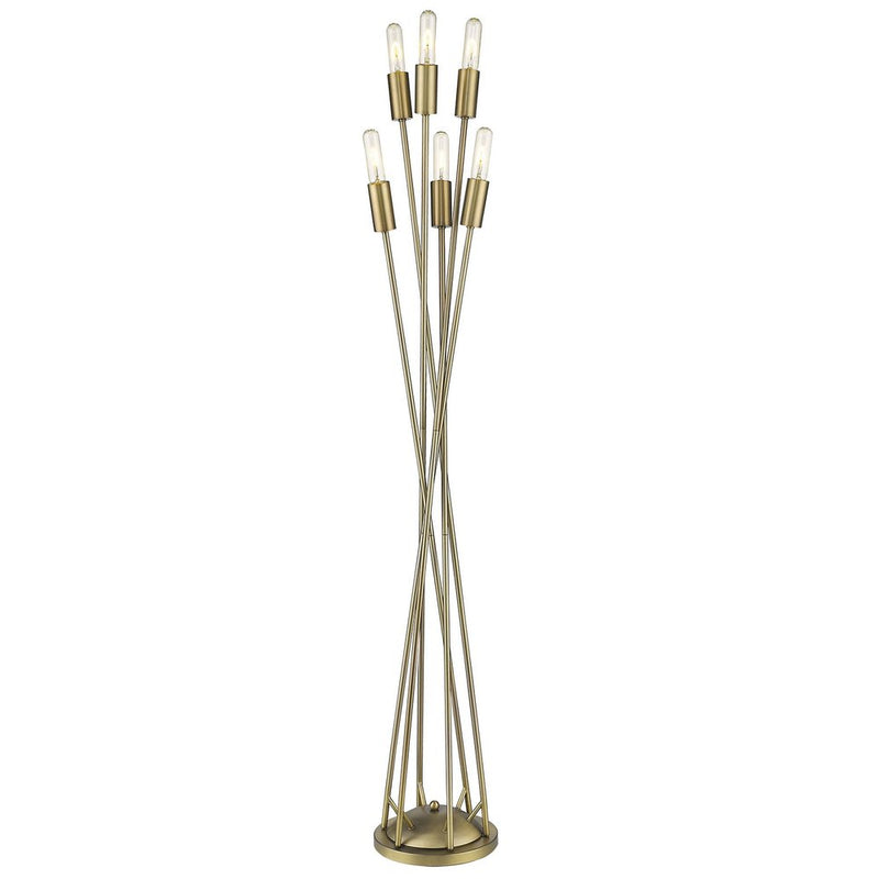60" Six Light Torchiere Floor Lamp