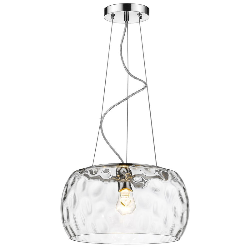 Clear Metal Dimmable Ceiling Light With White Shades