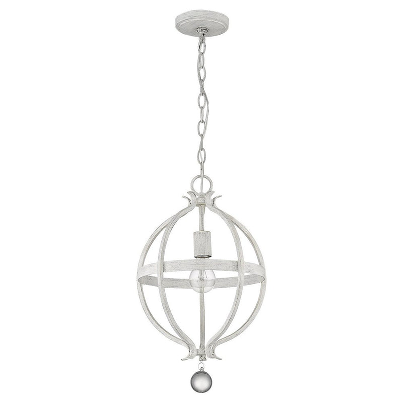 Callie 1-Light Country White Pendant