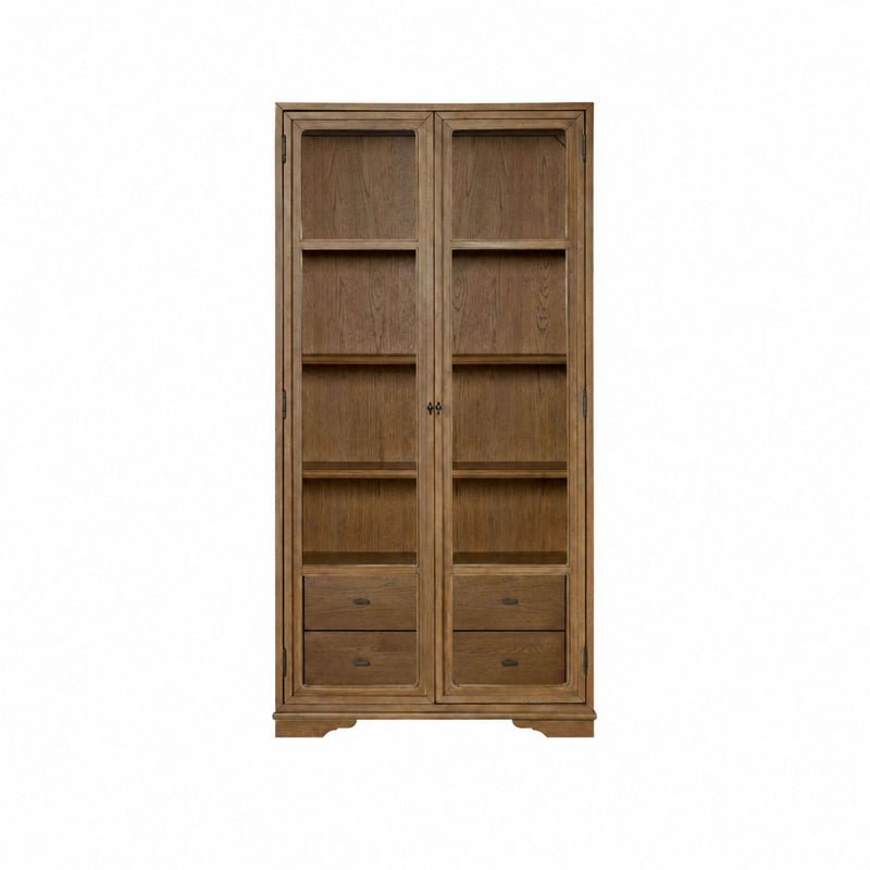 Tall Display Cabinet With Glass Doors