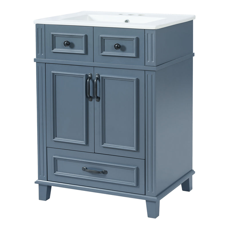Bathroom Vanity With Sink, Storage Cabinet