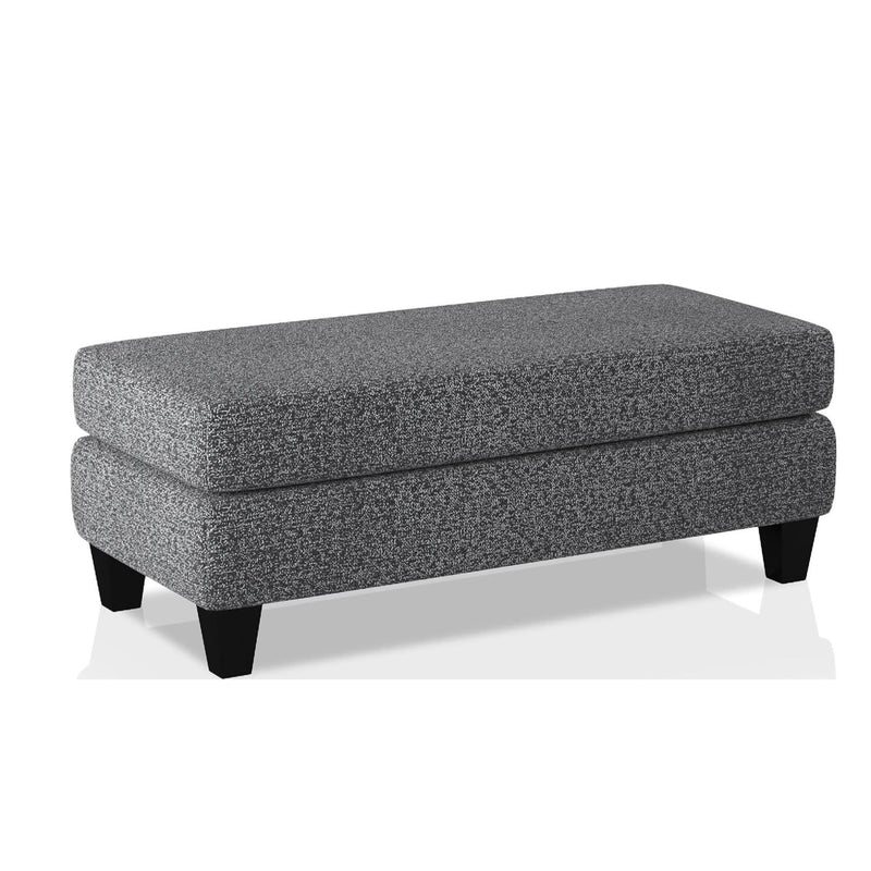 Ottoman With Plush Seat Living Room Furniture - Gray