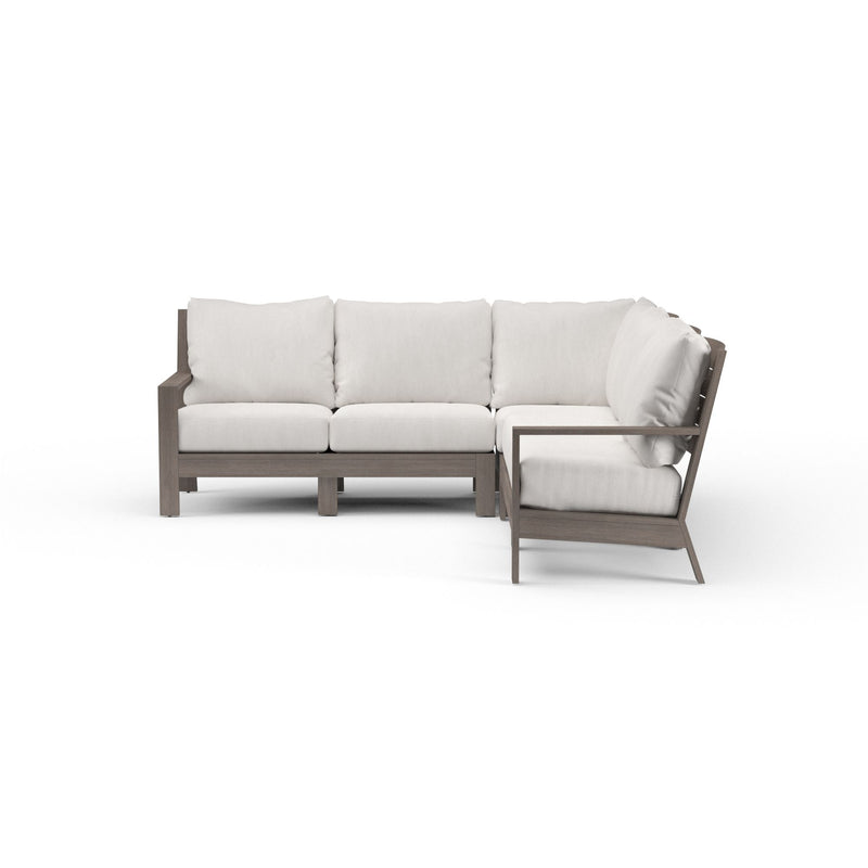 Laguna - Sectional, No Welt - Canvas Flax / Driftwood