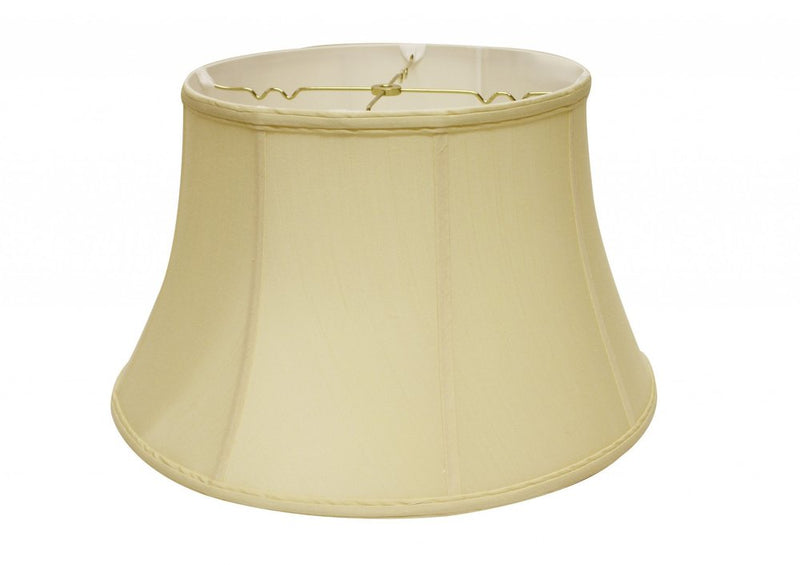 Antiqued White Monay Shantung Silk Drum Lamp Shade